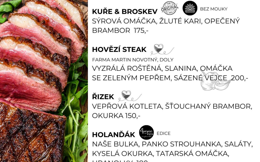 Obědové menu od 1.7.